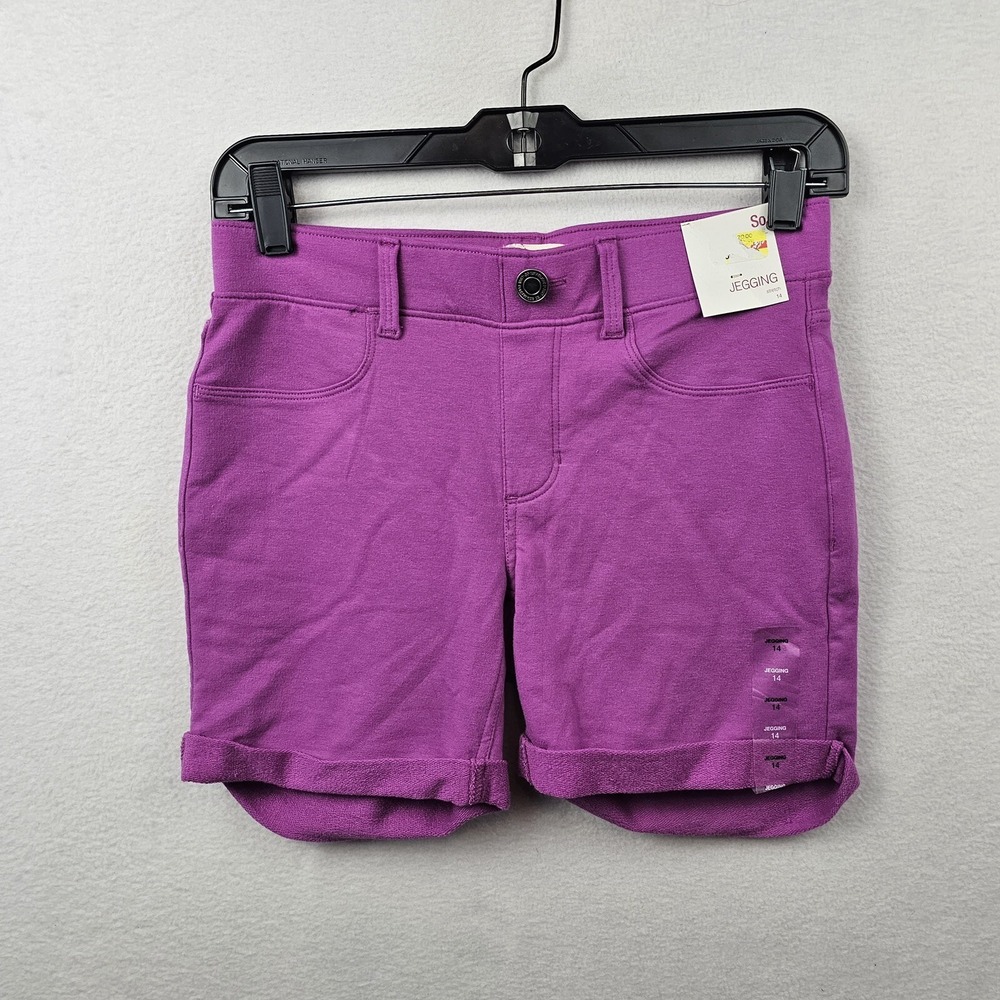 SO Shorts Woman's Size 14 Hot Pink Jegging Shorts NWT